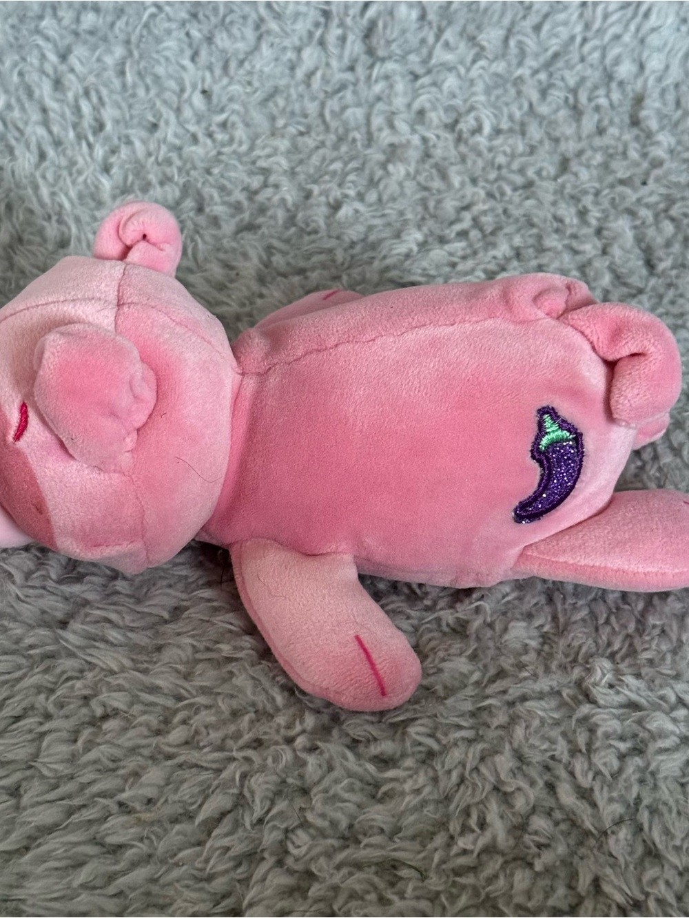 Cutetitos Floppito Pig Plush 7”‎ Pink Stuffed Animal Laying Bean Bag Soft Toy - Picture 2 of 5